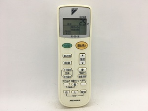 ダイキン　エアコンリモコン　ARC443A19　中古品A-4121