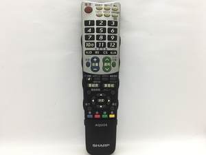 SHARP　リモコン　GA826WJSA　中古品M-3211