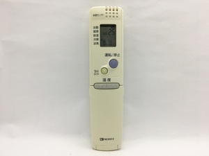 NORITZ　エアコンリモコン　RCA-871M　中古品A-2230