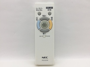 NEC　照明用リモコン　RE0209　中古品M-3144