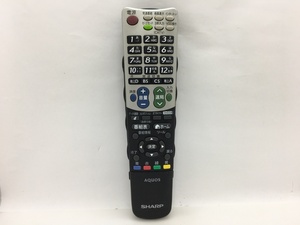 SHARP　リモコン　GA835WJSA　中古品M-0898