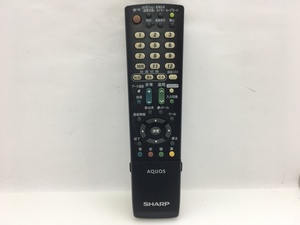 SHARP　リモコン　GB068WJSA　中古品M-5208