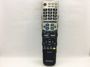 SHARP　リモコン　GB047WJSA　中古品M-4600