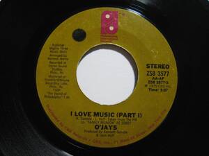 【7”】 O'JAYS / I LOVE MUSIC US盤 オージェイズ アイ・ラヴ・ミュージック