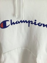 ◆送料込★champion プルオーバー パーカー 白 L 05★0511_画像2