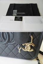 シャネル CHANEL ショルダーバッグ 2way チェーンショルダー バニティ キャビア ブラック レディース_画像7