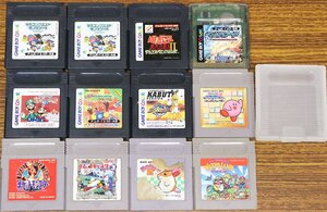 P◇ジャンク品◇GB/GB COLOR 12本セット ダブりあり ナムコギャラリー3/DQモンスターズ/遊戯王/カービィ2/メダロット2 他 ※動作未確認
