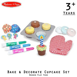  Melissa &dag deco rate cupcake 3 -years old from playing house ... playing toy meal toy wooden Melissa and Doug 3954