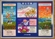 JR北海道「原生花園駅 開業記念入場券/乗車券」 4枚組*パウチ　1987_画像1