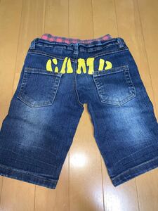 デニム ハーフパンツ 半ズボン 100cm ヴィンテージ