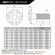 M5×12mm P0.8 スノーヘッド ボタンボルト ステンレス 車/バイク/自転車 ドレスアップ パーツ シルバーカラー 1個 TR0256_画像5