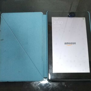 Fireタブレット Amazon Kindle Fire HD 7 第9世代　 ファイヤ OS7 純正ケース付き キンドル 