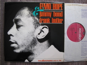 ☆ELMO HOPE with FRANK BUTLER and JIMMY BOND♪same☆vocalion LAE-H 590☆mono☆DG☆UK orig盤LP☆