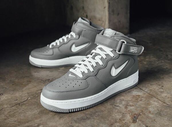 【国内正規】新品箱付 NIKE AIR FORCE 1 MID QS NYC COOL GRAY / WHITE 28.0cm US10 atmos COOL GREY クールグレー