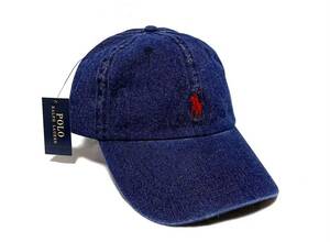 未使用 POLO RALPH LAUREN ポロ ラルフローレン 帽子 キャップ帽 LOGO 刺繍 ポニー メンズ レディース ゴルフ アメカジ R-LRD03DNM
