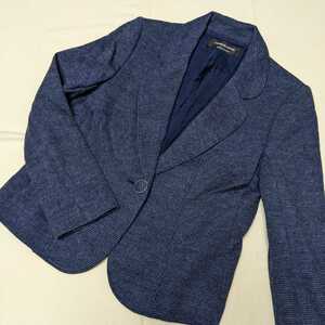 +FG53 LAPINE BLANCHElapi-n Blanc shu formal lady's 40 long sleeve tailored jacket navy blue business ceremony 