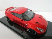 ワンモデル 1/43 LB ワークス R35 ダックテール クロームレッド 50台限定 (6335-450)_画像5