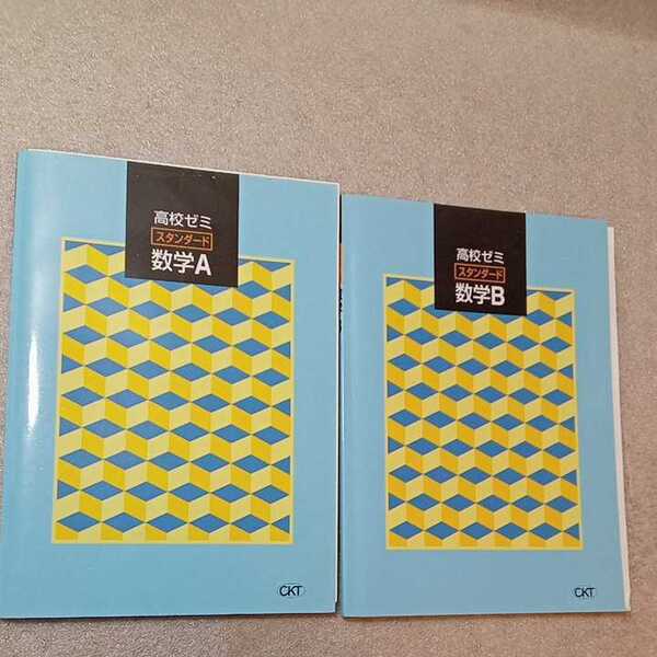 zaa-338♪高校ゼミ スタンダード 数学B+A 解答編付 2冊セット2020/7/2全国入試模試センター