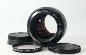 【整備済み】ニコン Nikon New Nikkor 55mm f1.2 非Ai マニュアルフォーカスレンズ