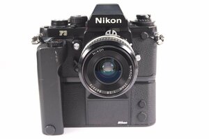 NIKON ニコン F3 アイレベル ボディ フィルムカメラ 一眼レフ + MD-4 + NIKKOR 35mm F2.8 単焦点レンズ 36989-Y
