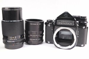 PENTAX ペンタックス 6×7 TTLファインダー SMC PENTAX 67 200mm F4 中間リング 中判 フィルム カメラ 単焦点 レンズ 36990-K