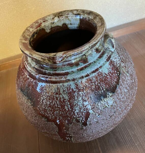 壺　インテリア　刻印　レトロ　花瓶　花器