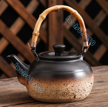 セラミック瓶 提梁セラミック瓶 手作り コーティングなし やかんを沸かす お茶の道具 ティーポット 800ML_画像2