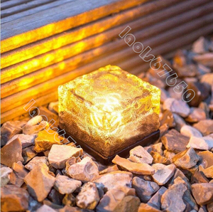  solar ice yellowtail k light LED middle garden solar embedded light floor family business combined use waterproof outdoors glass store garden festival Event equipment ornament light small size 