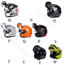 安全＆安心 フルフェイスヘルメット オートバイクヘルメット フリップアップ オンロード　ダブルシールド システムヘルメット_画像3