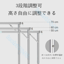 折りたたみ式 ダイニング 祭り/運動会/ピクニックテーブルチェアセット ラウンドチューブ ポータブル アルミニウム合金 テーブルのみ_画像4