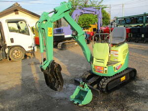 『重量1074KG』●整備済.超小旋回.Excavator.バックホー. 可変脚. 増速. 全塗装(ステッカー類New item)New itemハサミincluded●下取り買取OK！