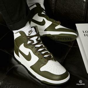 ◆国内正規 NIKE DUNK HIGH RETRO ”Championship Khaki”/ナイキ ダンク ハイ レトロ ”カーゴカーキ”　DD1399-107◆