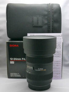 【値下げ】SIGMA 12-24mm F4.5-5.6 II DG HSM [キヤノン用]