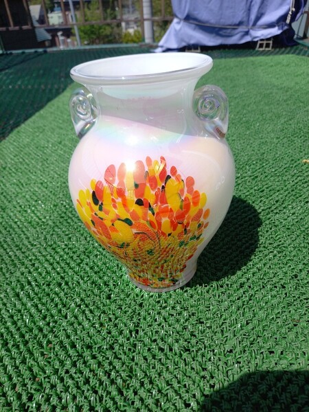 未使用 カメイガラス 花瓶