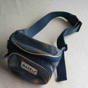 [ beautiful goods ] MARBLE * waist bag belt bag star pattern star pattern blue blue star body bag hip bag lady's travel outdoor 