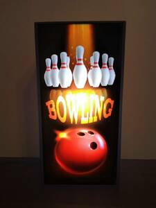  bowling Strike game center sport . comfort miniature autograph lamp lighting signboard ornament miscellaneous goods LED light BOX illumination signboard lightning signboard 