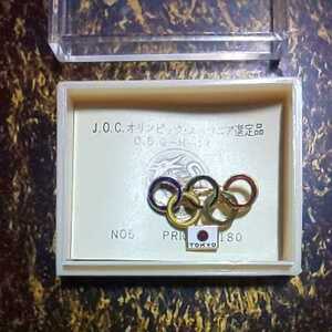 昭和レトロ 東京オリンピック 1964年 バッジ JOCオリンピックスーベニア選定品
