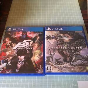 ペルソナ5とモンスターハンターワールドのセット PS4ソフト