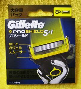 ◆【未開封】ジレット プロシールド Gillette PROSHIELD 5+1 替刃8コ入 ◆ 送料140円～