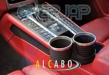 AL-P203B ALCABO ドリンクホルダー PORSCHE マカン 95B 左右ハンドル車 センターコンソール用_画像2