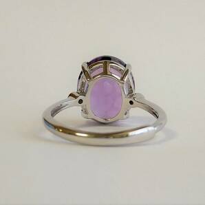 アメジスト リング 指輪 シルバー 925 銀 サイズ調節可能 シルバーリング 紫水晶 天然 アメシスト 2月 誕生石の画像5