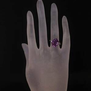 アメジスト リング 指輪 シルバー 925 銀 サイズ調節可能 シルバーリング 紫水晶 天然 アメシスト 2月 誕生石の画像8