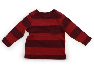 オールドネイビー OLDNAVY Tシャツ・カットソー 80 男の子 赤ボーダー 子供服 ベビー服 キッズ（945164）