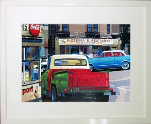 [ copy ] new goods Suzuki britain person Ford Downtown present-day art frame attaching ornament picture interior .53x43cm offset 