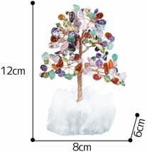 招財樹 金のなる木 白水晶 シトリン アメジスト ローズクォーツ 置物 東陵玉 風水 商売繁盛 金運 金運上昇 金運アップ 金運UP 縁起物_画像2