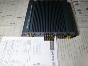 ①　ADDZEST A-2800 4chパワーアンプ 取説コピー付き　　送料安いおてがる発送　　