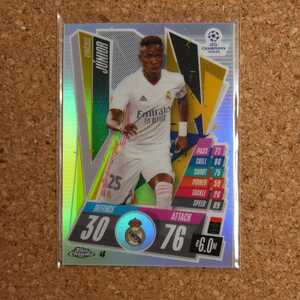 topps match attax Vinicius Junior トップスマッチアタックス ヴィニシウスジュニオール レアルマドリード soccer Chrome refractor