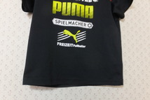 ■【YS-1】 プーマ puma ■ キッズ Tシャツ ■ 状態良好 ■ サイズ115~125 ■ 黒系 ポリエステル100% 【東京発 手渡し可能】■A_画像3