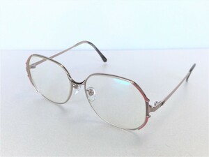 ■【YS-1】 イヴサンローラン Yves Saint Laurent ■ 度入り メガネ ■ シルバー系 レディース 56□15‐135 【東京発 手渡し可能】■D