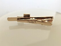 ■【YS-1】 クリスチャンディオール Dior ■ ネクタイピン ■ ゴールド 金色系 縦0.5cm 横5.5cm ■ ドイツ製 【東京発 手渡し可能】■D_画像5